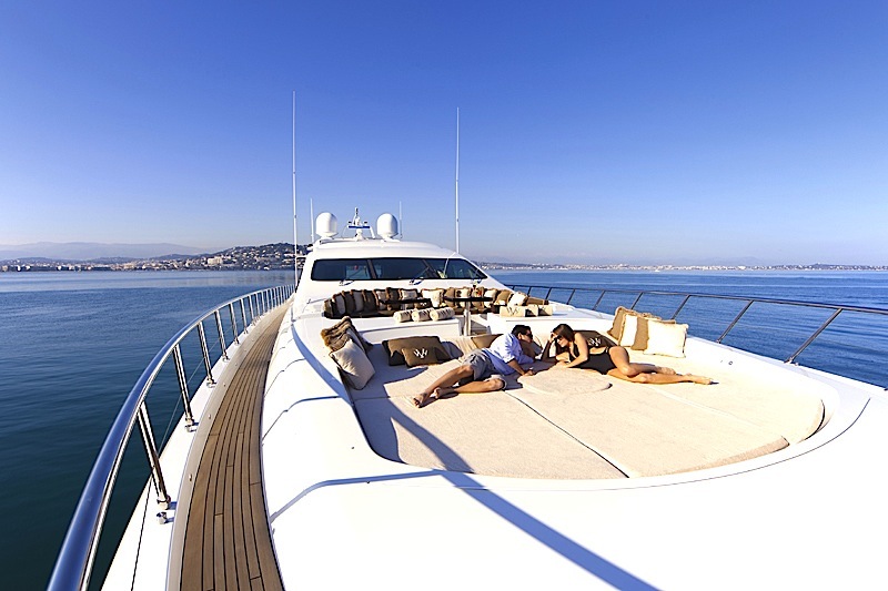Yacht is: 130’ Mangusta yacht named Veni Vidi Vici. Available for charter in South of France. Sleeps 11 in 5 cabins.