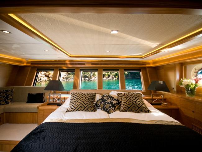 Daima sailing yacht master cabin