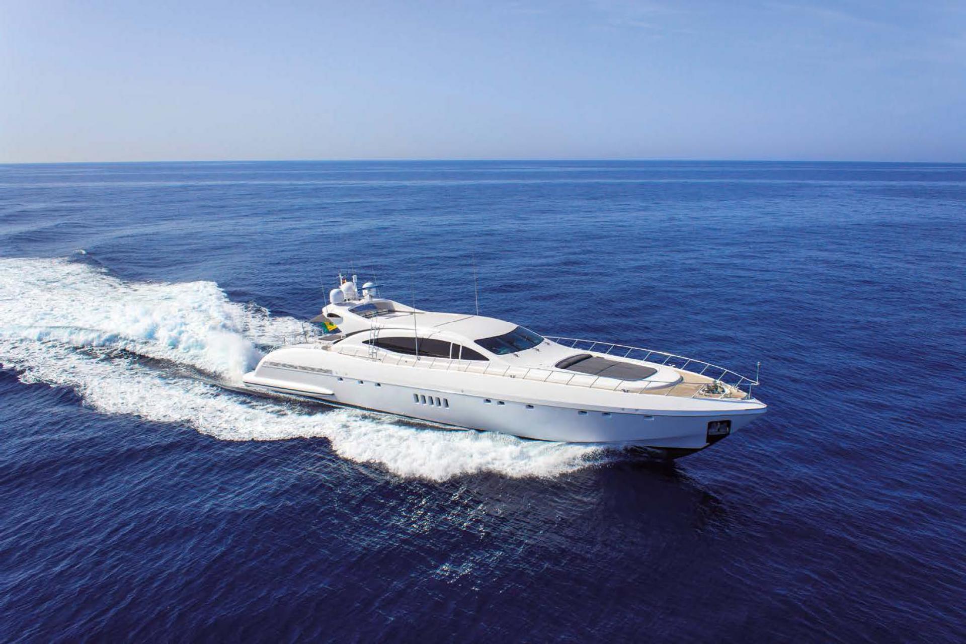 Four-Friends-mangusta-108-yacht-charter-mallorca-side-view