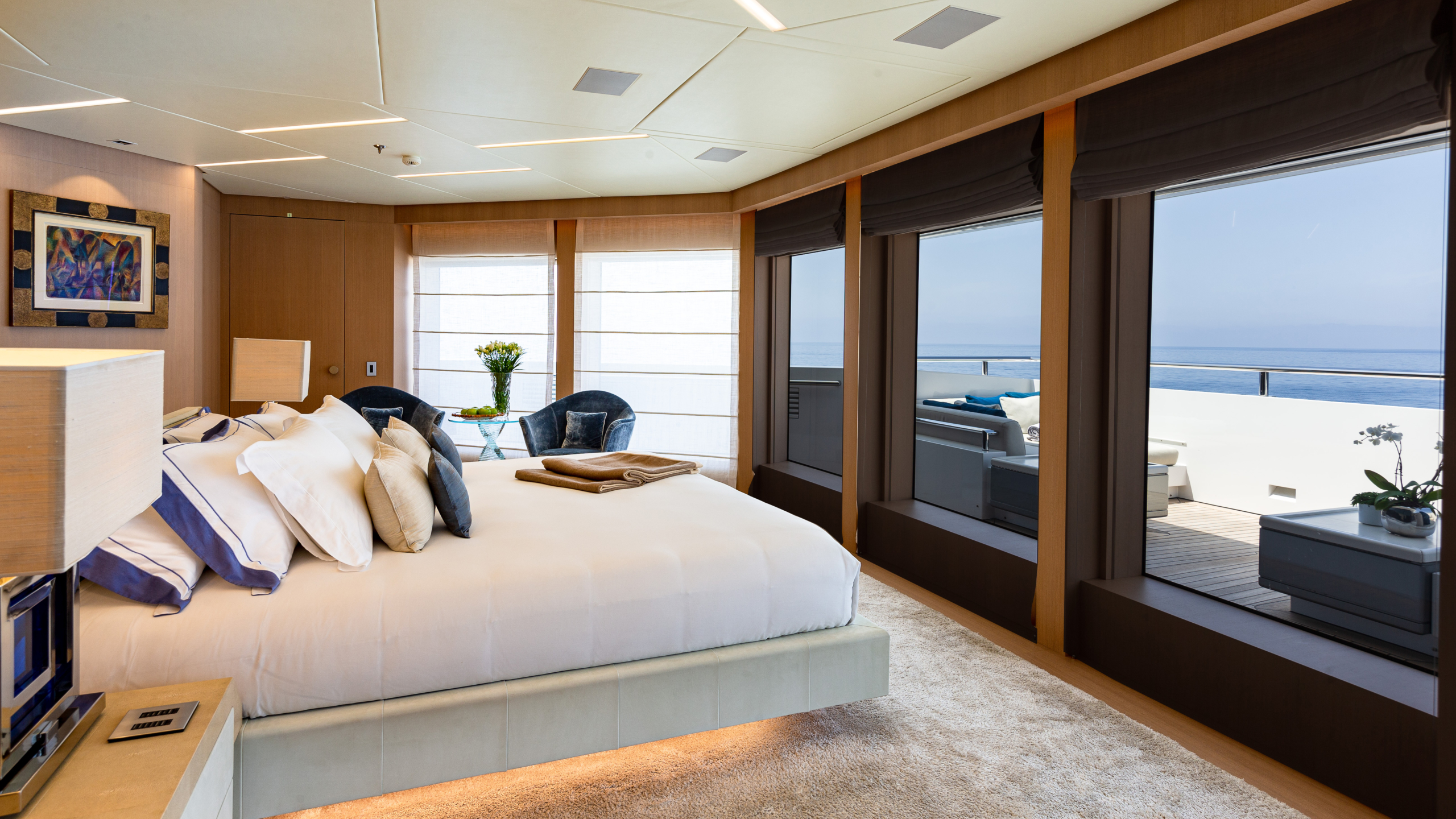 Stella-Maris-Yacht-For-Charter-Master-Cabin-View