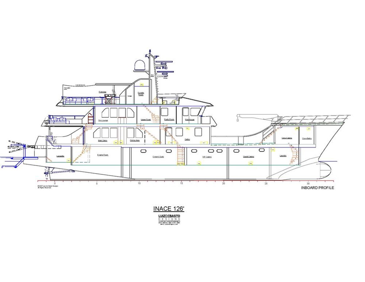 Inace Motor Yacht Inace Yachts 126' Aft House Explorer Yacht For Sale
