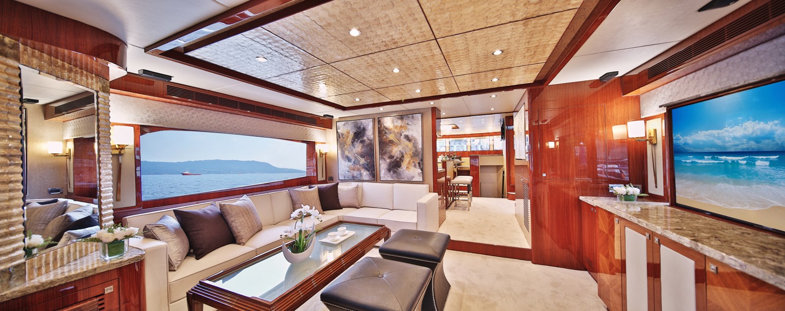 Johnson Motor Yacht JOHNSON 80' FLYBRIDGE W/HYDRAULIC PLATFORM For Sale