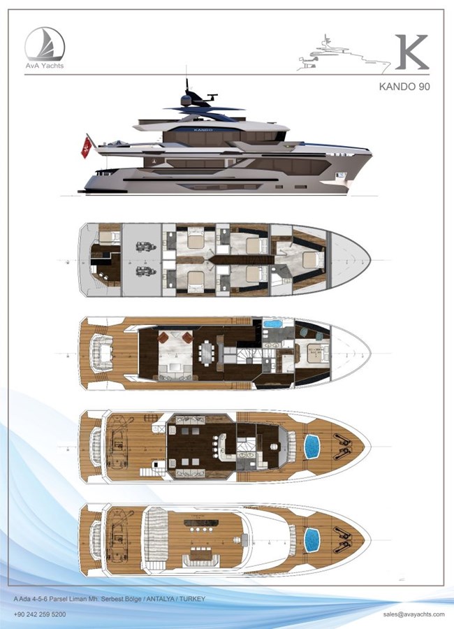Ava Yachts Motor Yacht KANDO 90 For Sale
